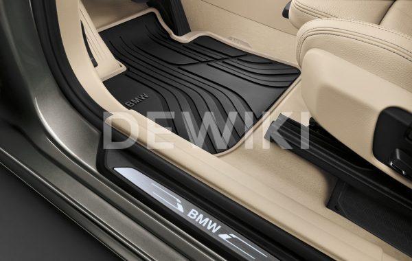 Резиновые передние коврики BMW F20/F21/F22/F23/F87 1 и 2 серия, Anthracite/Beige Резиновые передние коврики BMW F20/F21/F22/F23/F87 1 и 2 серия, Anthracite/Beige