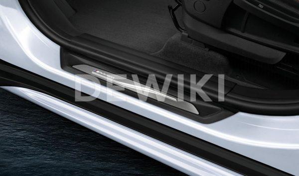 Накладки на пороги BMW M Performance со светодиодной подсветкой, X1, 1,2,3 и 4 серия Накладки на пороги BMW M Performance со светодиодной подсветкой, X1, 1,2,3 и 4 серия
