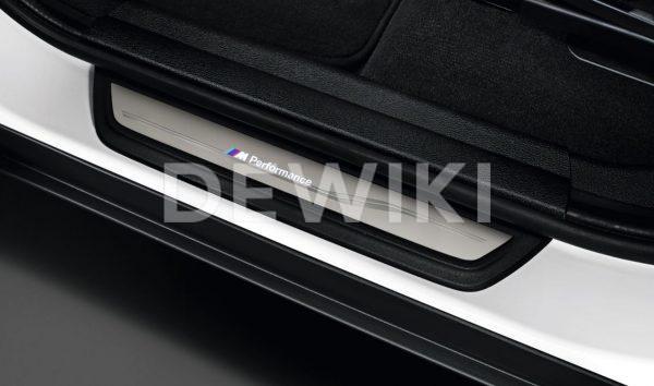 Накладки на пороги BMW M Performance со светодиодной подсветкой, F25/F26 X3 и X4