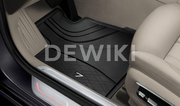 Резиновые передние коврики BMW G11/G12 7 серия, Black Резиновые передние коврики BMW G11/G12 7 серия, Black