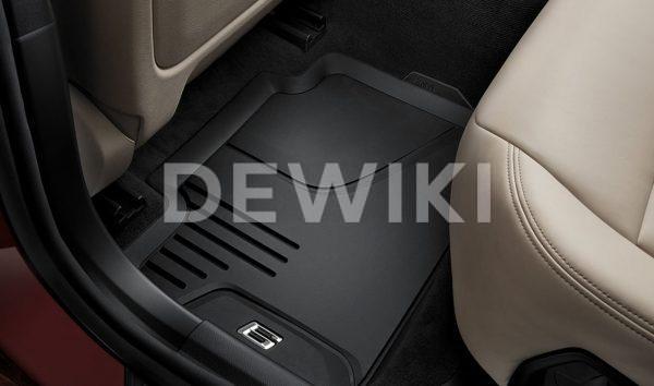 Резиновые задние коврики BMW G32 6 серия, Black