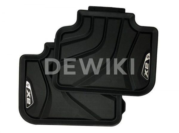 Резиновые задние коврики BMW F39 X2, Basis Резиновые задние коврики BMW F39 X2, Basis