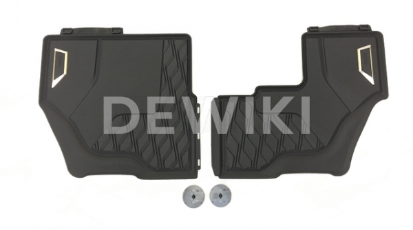 Резиновые  коврики для 3-го ряда 7 мест BMW X7 G07, Anthracite Резиновые  коврики для 3-го ряда 7 мест BMW X7 G07, Anthracite