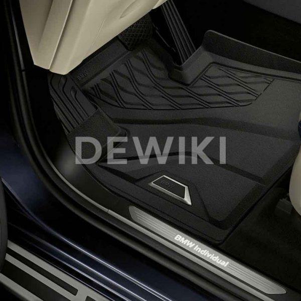 Резиновые передние коврики высокие BMW X5 G05/ X7 G07, Anthracite
