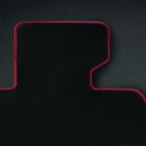 Комплект велюровых ковриков в салон BMW E84 X1, Anthracite/Coral red Комплект велюровых ковриков в салон BMW E84 X1, Anthracite/Coral red