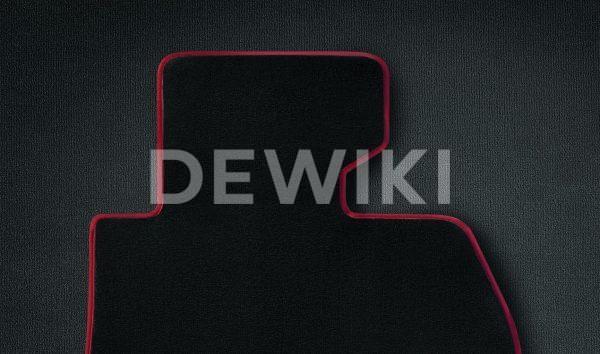 Комплект велюровых ковриков в салон BMW E84 X1, Anthracite/Coral red Комплект велюровых ковриков в салон BMW E84 X1, Anthracite/Coral red