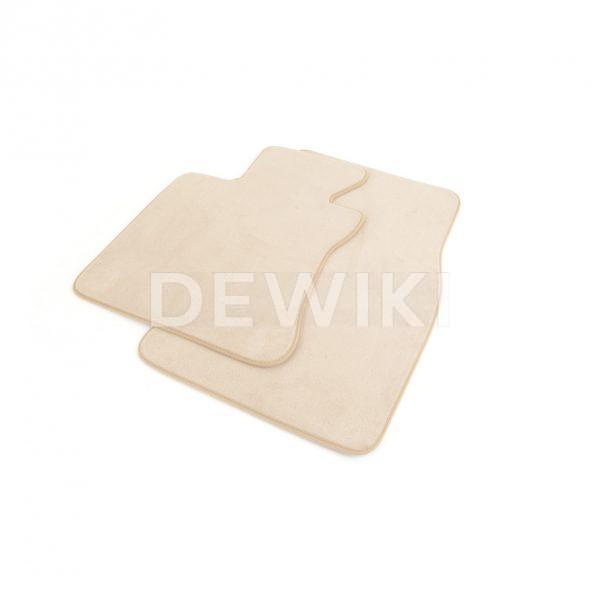 Комплект велюровых ковриков в салон BMW E63 6 серия, Cream Beige Комплект велюровых ковриков в салон BMW E63 6 серия, Cream Beige