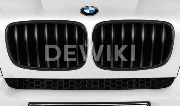 Передняя правая решетка радиатора BMW M Performance E70/E71/E72 X5 и X6, Black