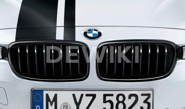 Передняя левая решетка радиатора BMW M Performance F30/F31 3 серия, Black