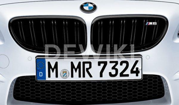 Передняя левая решетка радиатора BMW M Performance F12/F13/F06 M6, Black