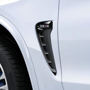 Декоративная накладка на левое крыло BMW M Performance черного глянцевого цвета F85 X5 M