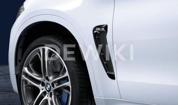 Декоративная накладка на левое крыло BMW M Performance черного глянцевого цвета F86 X6 M Декоративная накладка на левое крыло BMW M Performance черного глянцевого цвета F86 X6 M