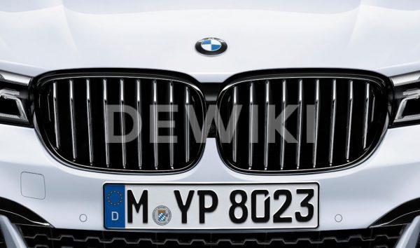 Передняя правая решетка радиатора BMW M Performance G11/G12 7 серия, Black