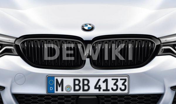 Передняя правая решетка радиатора BMW M Performance G30/G31 5 серия, Black