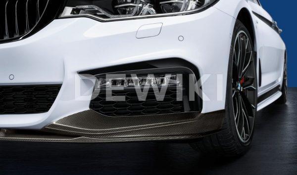 Правая карбоновая накладка переднего бампера BMW M Performance G30/G31 5 серия