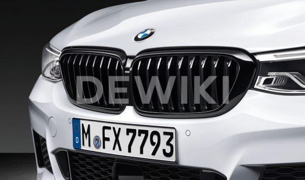 Передняя левая решетка радиатора BMW M Performance G32 GT 6 серия, Black Передняя левая решетка радиатора BMW M Performance G32 GT 6 серия, Black
