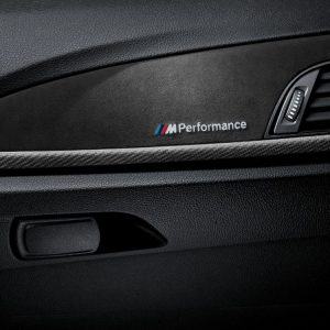 Декоративные планки BMW M Performance из карбона с алькантарой BMW Performance F21/F22/F87 1 и 2 серия