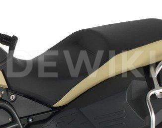 Стандартное сиденье BMW F 800 GS Adventure 2016-2019 год, черное / серое Стандартное сиденье BMW F 800 GS Adventure 2016-2019 год, черное / серое