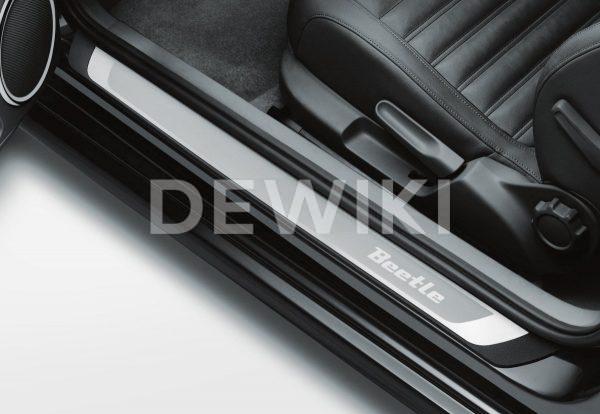 Накладки на пороги Volkswagen Beetle, с надписью Beetle Накладки на пороги Volkswagen Beetle, с надписью Beetle