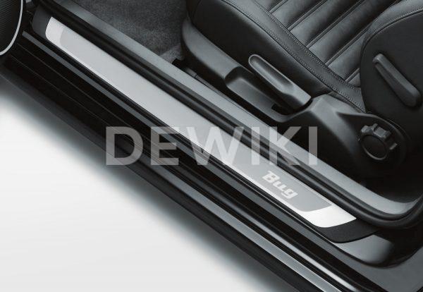 Накладки на пороги Volkswagen Beetle, с надписью Bug Накладки на пороги Volkswagen Beetle, с надписью Bug