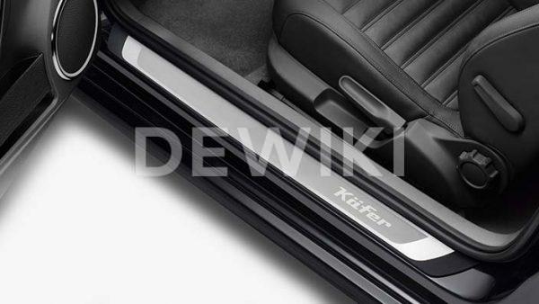 Накладки на пороги Volkswagen Beetle, с надписью Kfer Накладки на пороги Volkswagen Beetle, с надписью Kfer