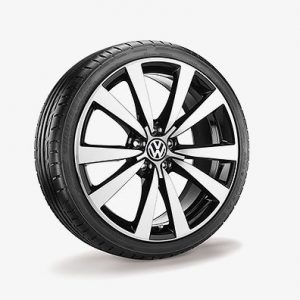 Летнее колесо в сборе VW Beetle NF в дизайне Tornado, 235/40 R19 96W XL, Black, 8.0J x 19 ET62 Летнее колесо в сборе VW Beetle NF в дизайне Tornado, 235/40 R19 96W XL, Black, 8.0J x 19 ET62