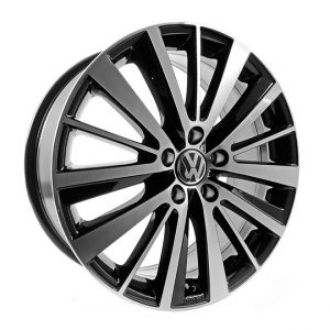 Диск литой R18 Volkswagen, Preston Black Glossy, 7,5J x 18 ET51 Диск литой R18 Volkswagen, Preston Black Glossy, 7,5J x 18 ET51