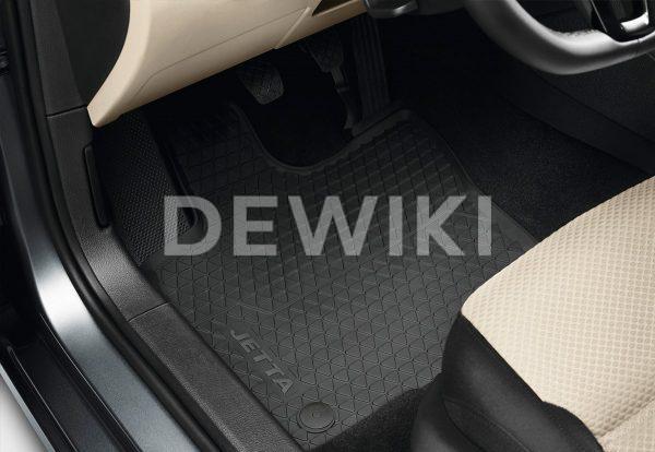 Коврики в салон Volkswagen Jetta 6, резиновые передние Коврики в салон Volkswagen Jetta 6, резиновые передние