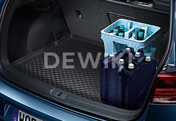 Коврик в багажник Volkswagen Golf 7, для автомобилей с базовым полом багажника