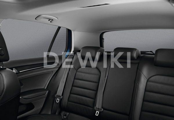 Солнцезащитные шторки Volkswagen Golf 7, для стекол задних дверей и для заднего стекла