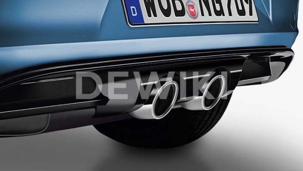 Насадка для заднего глушителя Volkswagen Golf 7, 1.6 TDI, с Y-адаптером 76 мм Насадка для заднего глушителя Volkswagen Golf 7, 1.6 TDI, с Y-адаптером 76 мм