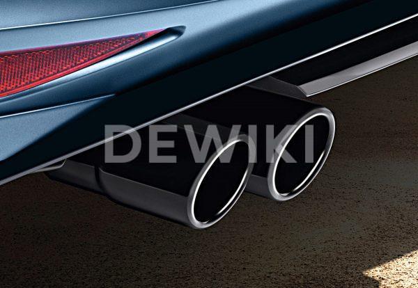 Насадка для заднего глушителя Volkswagen Passat / Tiguan, парные черные 70 мм Насадка для заднего глушителя Volkswagen Passat / Tiguan, парные черные 70 мм