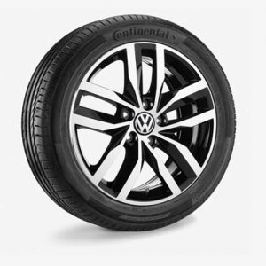 Летнее колесо в сборе VW Golf в дизайне Madrid,  225/45 R17 91W, Black, 7.0J x 17 ET49