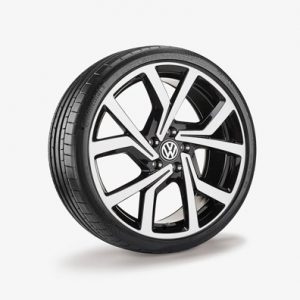 Летнее колесо в сборе VW Golf в дизайне Brescia,  225/35 R19 88 Y/ZR X, Black, 7.5J x 19 ET51 Летнее колесо в сборе VW Golf в дизайне Brescia,  225/35 R19 88 Y/ZR X, Black, 7.5J x 19 ET51