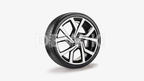 Летнее колесо в сборе VW Golf в дизайне Brescia,  225/35 R19 88 Y/ZR X, Black, 7.5J x 19 ET51 Летнее колесо в сборе VW Golf в дизайне Brescia,  225/35 R19 88 Y/ZR X, Black, 7.5J x 19 ET51