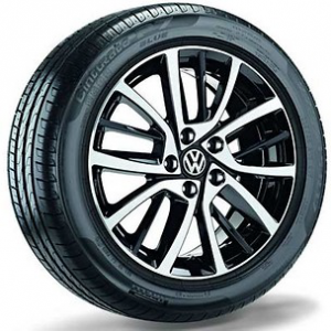 Летнее колесо в сборе VW Golf в дизайне Blade, 225/45 R17 91Y XL, Black, 7.0J x 17 ET49 Летнее колесо в сборе VW Golf в дизайне Blade, 225/45 R17 91Y XL, Black, 7.0J x 17 ET49