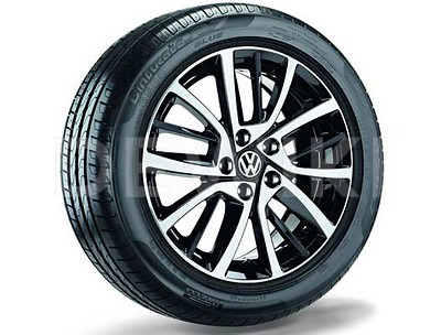 Летнее колесо в сборе VW Golf в дизайне Blade, 225/45 R17 91Y XL, Black, 7.0J x 17 ET49 Летнее колесо в сборе VW Golf в дизайне Blade, 225/45 R17 91Y XL, Black, 7.0J x 17 ET49