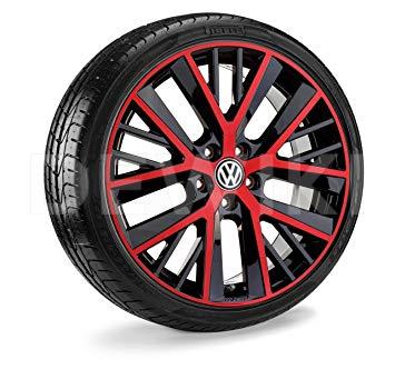 Летнее колесо в сборе VW Golf в дизайне Twinspoke Red,  225/35 R19 88Y XL, Tornado red, 7.5J x 19 ET51 Летнее колесо в сборе VW Golf в дизайне Twinspoke Red,  225/35 R19 88Y XL, Tornado red, 7.5J x 19 ET51