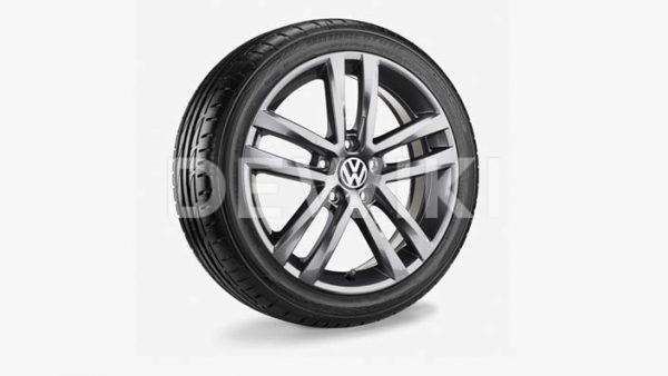 Летнее колесо в сборе VW Golf в дизайне Salvador, 225/45 R17 91Y, Gray Metallic, 7.0J x 17 ET49