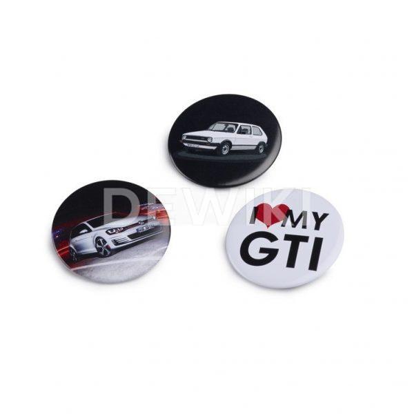 Набор из трех значков Volkswagen GTI