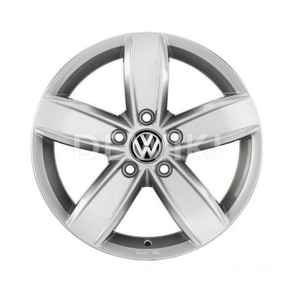 Диск литой R15 Volkswagen Golf 7, Corvara Brilliant Silver, 6J x 15 ET43