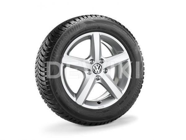 Зимнее колесо в сборе VW Passat в дизайне Aspen, 215/60 R16 99H, Silver, 6.5J x 16 ET42