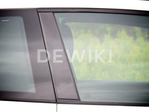 Декоративные накладки средних стоек Volkswagen Golf 6, 4-х дверных Carbon Декоративные накладки средних стоек Volkswagen Golf 6, 4-х дверных Carbon