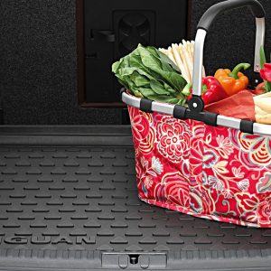 Коврик в багажник Volkswagen Tiguan (5N), с надписью, для автомобилей с базовым полом багажника Коврик в багажник Volkswagen Tiguan (5N), с надписью, для автомобилей с базовым полом багажника