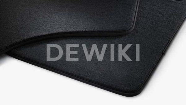 Коврики в салон Volkswagen Tiguan (5N), текстильные задние, черные Коврики в салон Volkswagen Tiguan (5N), текстильные задние, черные