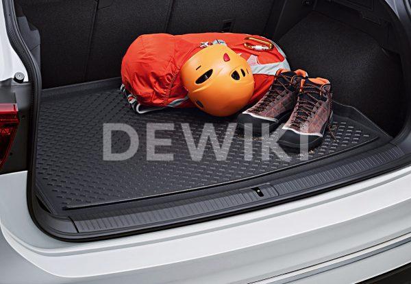 Коврик в багажник Volkswagen Tiguan (5N) с 2016 года, для автомобилей с высоким полом багажника