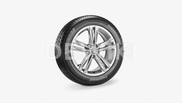 Зимнее колесо в сборе VW Tiguan в дизайне Sebring, 235/55 R18 100 H, Silver, 7.0J x 18 ET43 Зимнее колесо в сборе VW Tiguan в дизайне Sebring, 235/55 R18 100 H, Silver, 7.0J x 18 ET43
