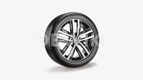 Зимнее колесо в сборе VW Tiguan в дизайне Auckland, 235/50 R19 103V XL, Silver, 7.0J x 19 ET43 Зимнее колесо в сборе VW Tiguan в дизайне Auckland, 235/50 R19 103V XL, Silver, 7.0J x 19 ET43