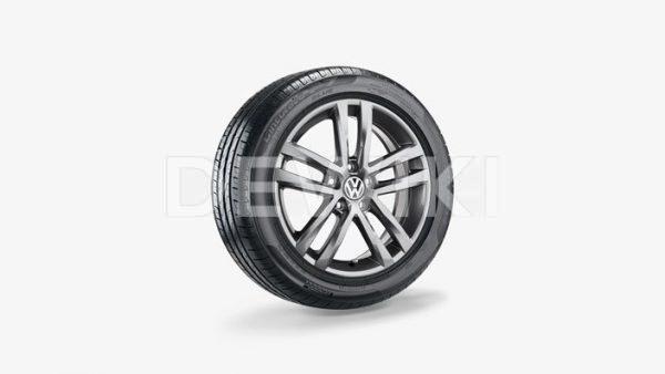 Летнее колесо в сборе VW Touran в дизайне Salvador, 215/55 R17 94W, Silver, 6.5J x 17 ET52