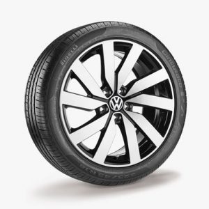 Летнее колесо в сборе VW Touran в дизайне Marseille,   225/45 R18 95W XL, Black, 7.0J x 18 ET52 Летнее колесо в сборе VW Touran в дизайне Marseille,   225/45 R18 95W XL, Black, 7.0J x 18 ET52